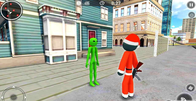 圣诞老人火柴人游戏最新版