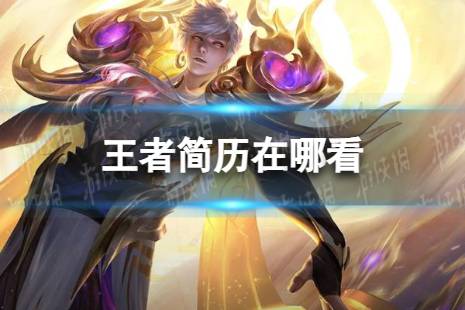 王者简历在哪看 王者简历入口分享