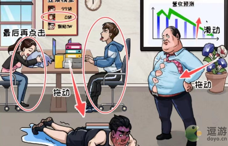 看你怎么秀办公室大餐怎么过关