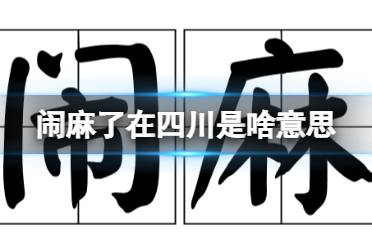 闹麻了在四川是啥意思 闹麻了四川方言意思释义