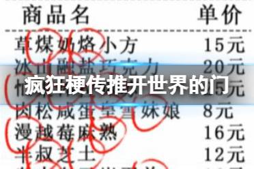 《疯狂梗传》推开世界的门 推开世界的门怎么通关