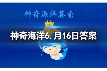 神奇海洋今日答案2023.6.16最新 以下哪种水母生活在淡水中