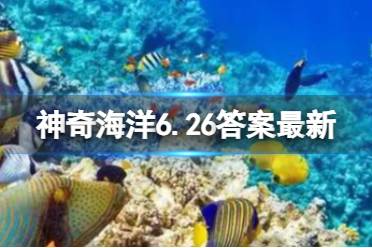 最大的珊瑚鱼类是苏眉鱼还是鲸鱼 支付宝神奇海洋6.26答案最新
