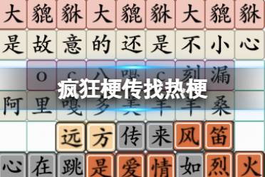 《疯狂梗传》找热梗 找热梗怎么通关一览