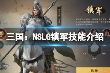 《三国：NSLG》镇军技能介绍 镇军天赋大招解读