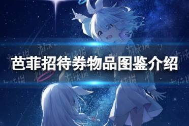 《蔚蓝档案》芭菲招待券物品图鉴一览