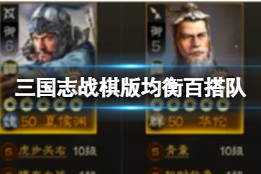 《三国志战棋版》均衡百搭队 文丑夏侯渊华佗于禁