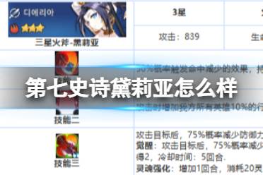 《第七史诗》黛莉亚怎么样 三星英雄黛莉亚一览