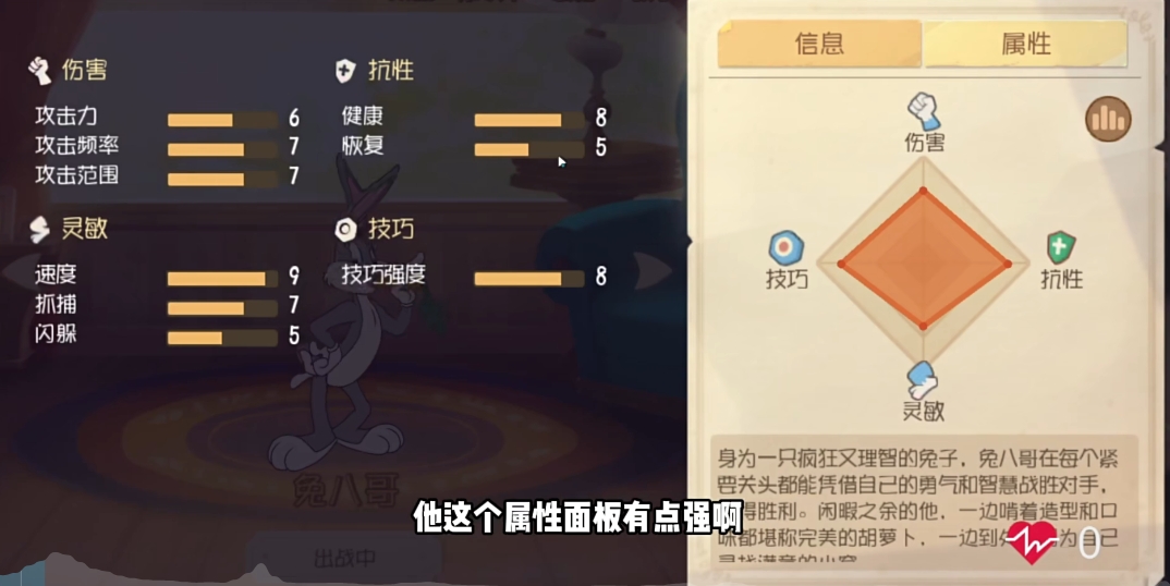 猫和老鼠手游兔八哥技能怎么样 兔八哥技能效果详解