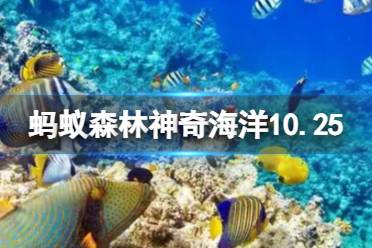 哪种海洋鱼类会伪装成石头捕猎？蚂蚁森林神奇海洋10.25