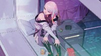 吉成曜《赛博朋克边缘行者》新绘图：露西孤单坐窗前