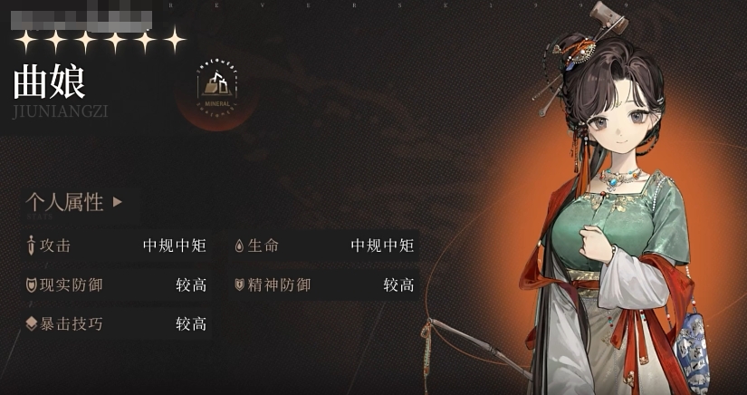 重返未来1999曲娘怎么样 重返未来1999曲娘强度分析