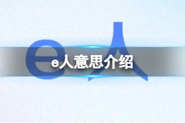 e人是什么意思
