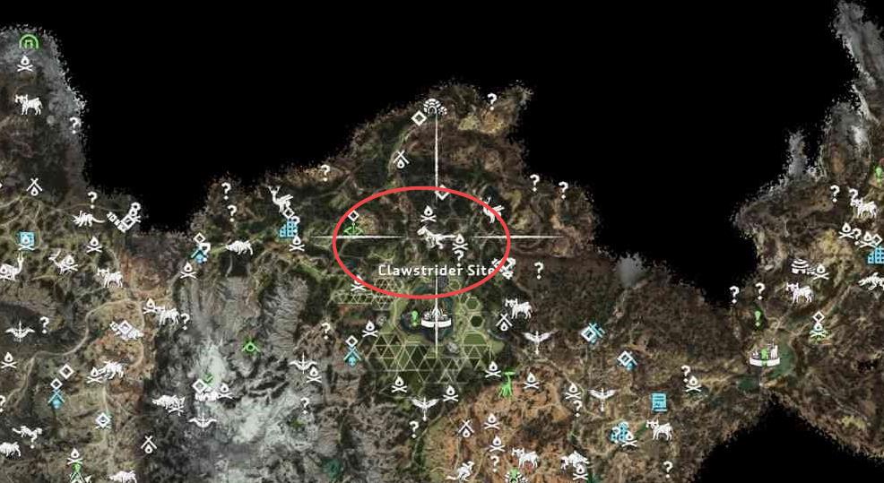 地平线西之绝境猛爪兽位置一览 地平线西之绝境猛爪兽在哪攻略