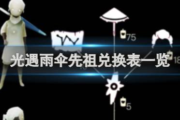 光遇雨伞先祖兑换表一览分享