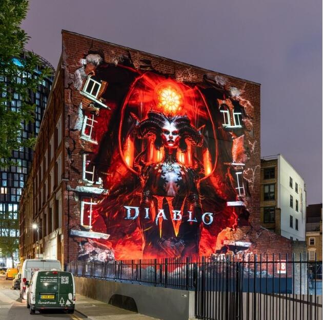 暴雪《暗黑破坏神4》户外广告喷绘获最佳国际活动金奖讲解