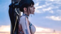 身材吸睛 《剑星》女主肤质战衣cos欣赏