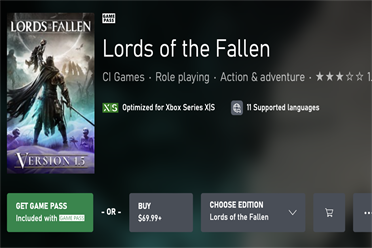 “魂”系风格游戏《堕落之主》正式加入微软XGP订阅服务分享