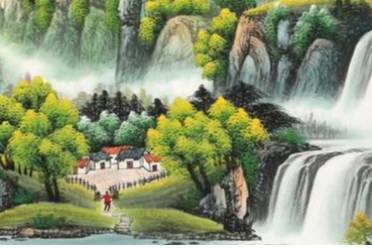 微信头像山水画最旺财的图片讲解