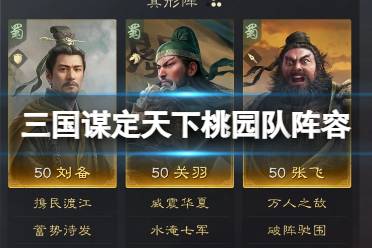 《三国谋定天下》刘备关羽张飞阵容推荐一览