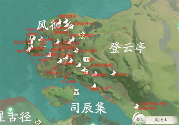 仙剑世界云游集全地图区域位置探索攻略盘点