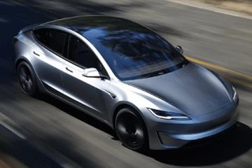 选配价格1.2万元 特斯拉Model 3上线“快银”车漆