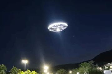 六轴十二桨 飞行高度30米 国产"UFO"盐田首飞