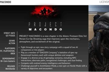 主线时长8小时 《异形：火力小队2》情报泄露