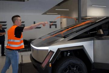 Cybertruck被泼漆 特斯拉再遭德国环保人士攻击