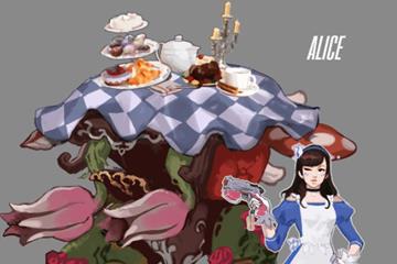 白皇后变黑人 画师创作守望先锋×爱丽丝同人皮肤