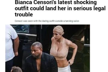 仅穿透明T恤和内裤招摇出街 侃爷妻子或因穿着暴露入狱