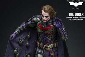 希斯·莱杰小丑为原型 HotToys推出蝙蝠侠冒名者人偶