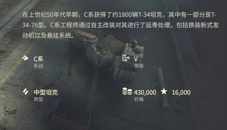 坦克世界C系中型坦克T-34*售价是多少_43万银币能否入手这款坦克