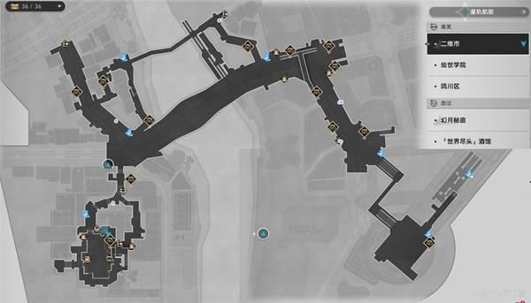 崩坏星穹铁道，二相乐园地图秘技点与敌人位置详细介绍