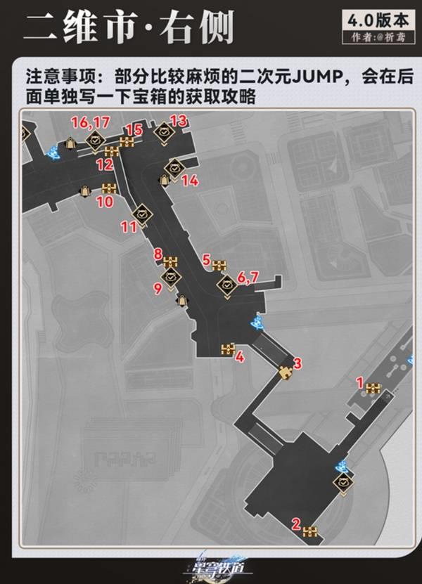 崩坏星穹铁道，二维市所有宝箱位置详解