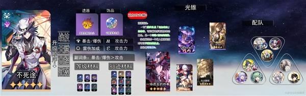 崩坏星穹铁道不死途培养指南，不死途培养思路解析