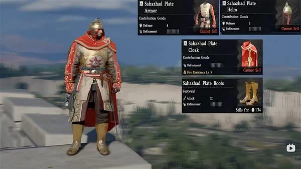 红色沙漠，全套装外观一览