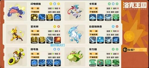 洛克王国世界雷暴独角兽队阵容推荐，最佳搭配攻略