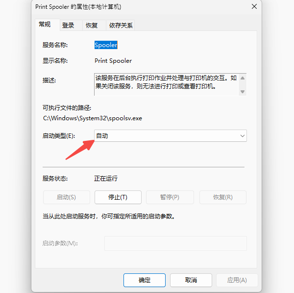 启动类型